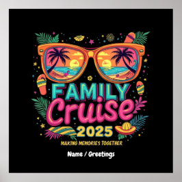 Familiecruise 2025 samen herinneringen maken poster
