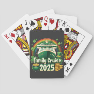 Familiecruise 2025 St. Patrick's Matching Lucky Pokerkaarten