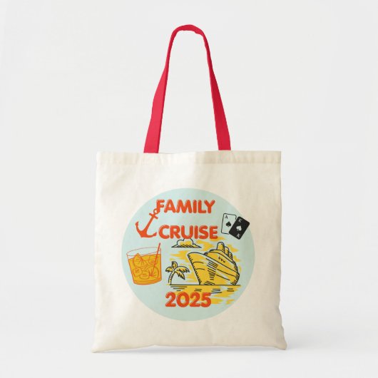 Familiecruise 2025 tote bag (Voorkant)