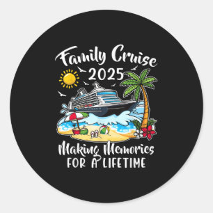 Familiecruise 2025 Vakantie Familiecruise Ronde Sticker