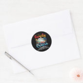 Familiecruise 2025 Vakantiereis Familie Matching C Ronde Sticker (Envelop)