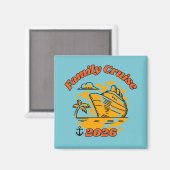 Familiecruise 2026 door magneet (Voorkant / Achterkant)