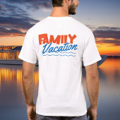 Familiecruise Blauw Sinaasappel Sunset T-shirt