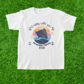 Familiecruise Blues KINDER Personaliseren T-shirt