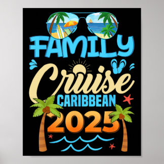 Familiecruise Caribbean 2025 Bijpassende Vakantie  Poster