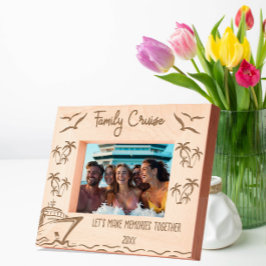 Familiecruise Laten we samen herinneringen maken Gegraveerde Lijstjes