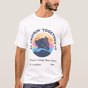 Familiecruise Sunset PERSONALISEREN T-shirt