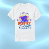 Familiecruise Sunset Sinaasappel/Blauw PERSONALISE T-shirt