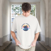 Familiecruise zonsondergang personaliseren t-shirt