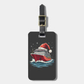 Familiecruiseschip Matching Christmas Bagagelabel (Voorkant verticaal)