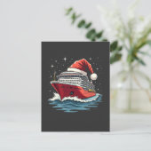 Familiecruiseschip Matching Christmas Briefkaart (Staand voorkant)