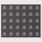 Familiecruiseschip Matching Christmas Cadeaupapier (Vlak)