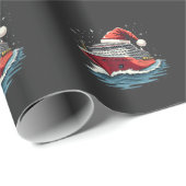 Familiecruiseschip Matching Christmas Cadeaupapier (Rol Hoek)
