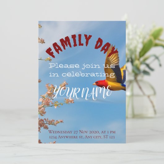 Familiedag Kaart (Staand voorkant)