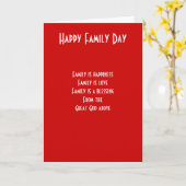 Familiedag Kaart (Gele Bloem)