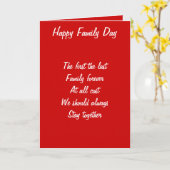 Familiedag Kaart (Gele Bloem)