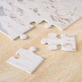 Familiedag | Moderne fotonaam gepersonaliseerd Legpuzzel (Zijkant)