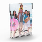 Familiedag | Moderne fotonaam Gepersonaliseerde De Fotoblokken (Links)