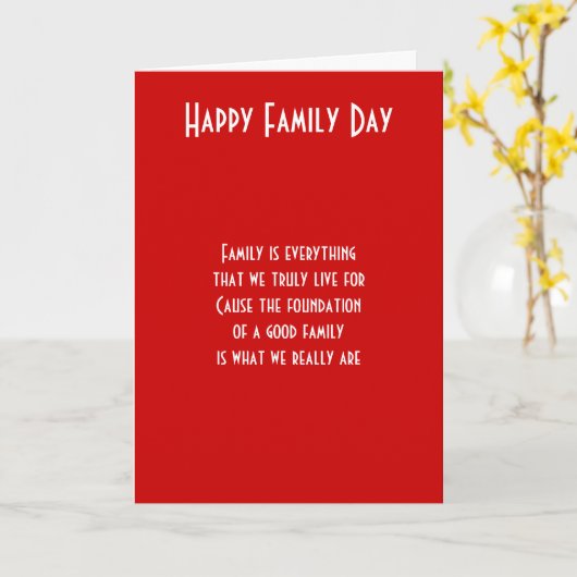 Familiedag samen kaart (Gele Bloem)