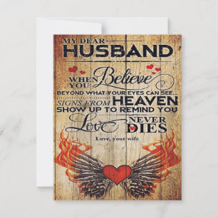 Familiedecoratie, Cadeau aan mijn man Kaart