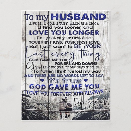 Familiedecoratie | Voor Mijn Man Ontwerp| Flyer (Voorkant)