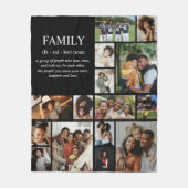 Familiedefinitie Fotocollage Fleece Deken (Voorkant)