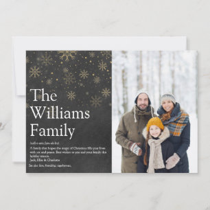 Familiedefinitie schoolbord Kerst foto Feestdagenkaart