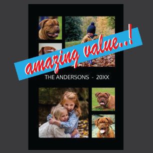 Familiefamb Foto Collage Fun Fab Monogram Magneet