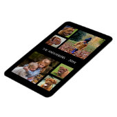 Familiefamb Foto Collage Fun Fab Monogram Magneet (Linkerzijde)