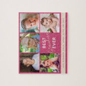 Familiefamilie Foto Collage Best Grandma Ever Legpuzzel (Verticaal)