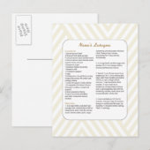 Familiefavoriet Recipe Chevron - Lasagna Briefkaart (Voorkant / Achterkant)