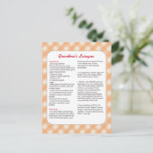 Familiefavoriete recept - Lasagna Briefkaart (Staand voorkant)