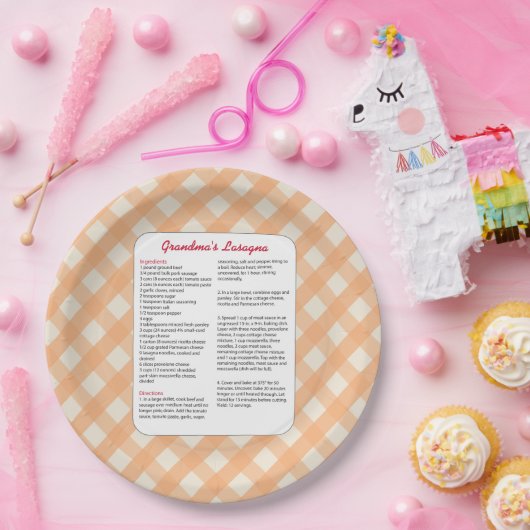 Familiefavoriete recept - Lasagna Papieren Bordje (Feest)