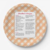 Familiefavoriete recept - Lasagna Papieren Bordje (Voorkant)