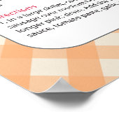 Familiefavoriete recept - Lasagna Poster (Hoek)