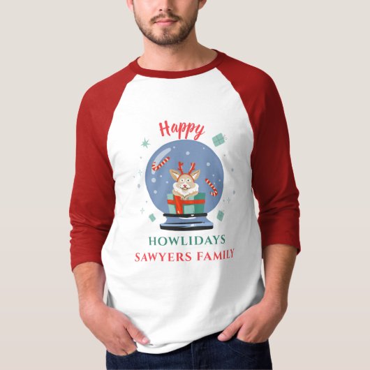 Familiefeestdagen met kerstfeestdagen t-shirt (Voorkant)