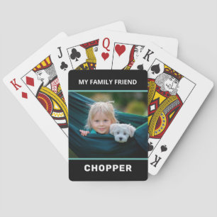 Familieffoto's personaliseren pokerkaarten