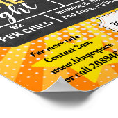 Familiefilmpje, filmnacht PTA-evenement PTO Poster (Hoek)