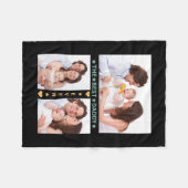 Familiefoond Collage Beste vader ooit Vaderdag Fleece Deken (Voorkant (Horizontaal))