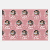 Familieforage met feestelijke kerst inpakpapier vel (Voorkant 3)