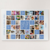 Familieforcollage | 34 Aangepaste fotokleuren Legpuzzel (Horizontaal)