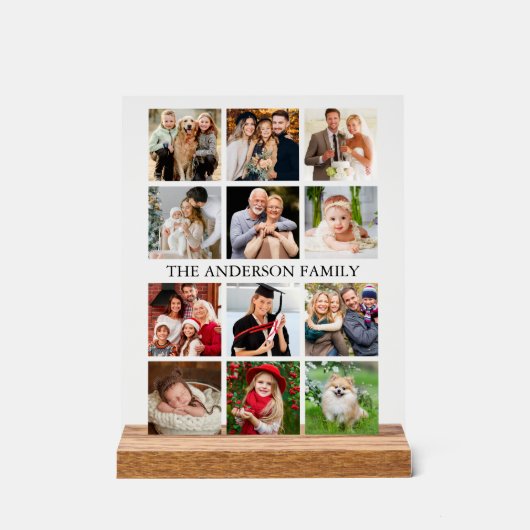Familieforcollage Acryl Bord (Voorkant)
