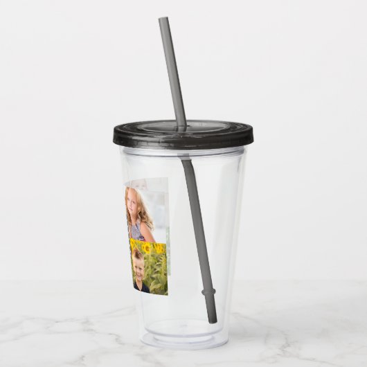 Familieforcollage Acryl Drinkbeker (Links)