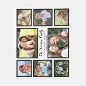Familieforcollage Fleece Deken (Voorkant)