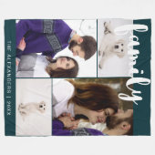 Familieforcollage Fleece Deken (Voorkant (Horizontaal))