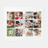 Familieforcollage Fleece Deken (Voorkant (Horizontaal))