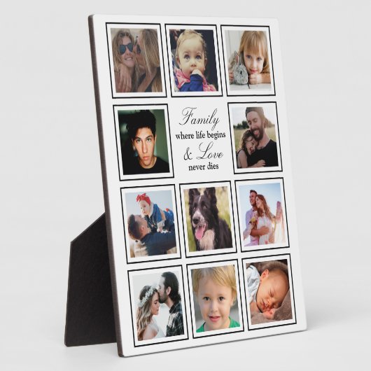 Familieforcollage Fotoplaat (Zijkant)