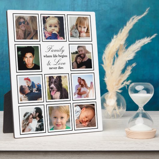 Familieforcollage Fotoplaat (Zijkant)