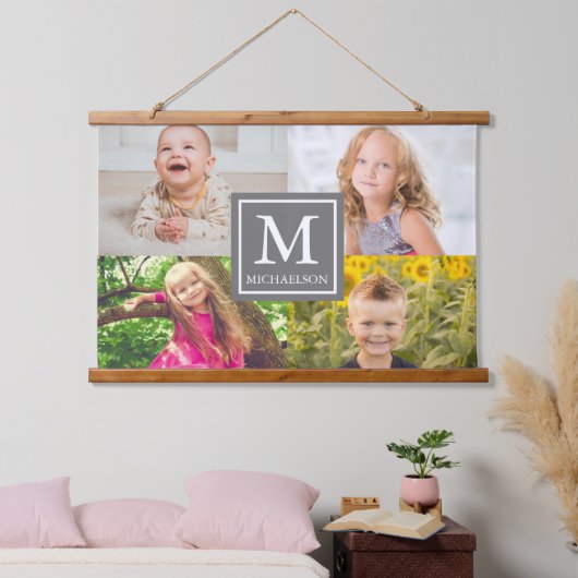 Familieforcollage Hangend Wandkleed (Slaapkamer)