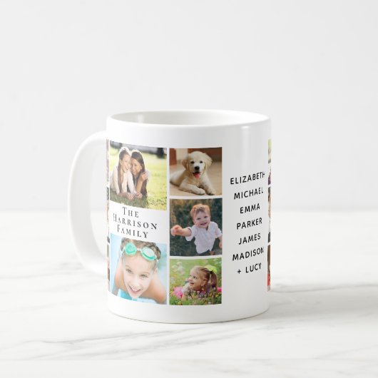 Familieforcollage Koffiemok (Voorkant links)